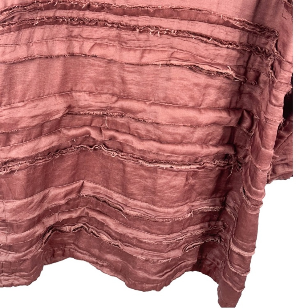 Krista Larson Lagenlook Tiered Heavy Jacket One Size - Picture 8 of 12